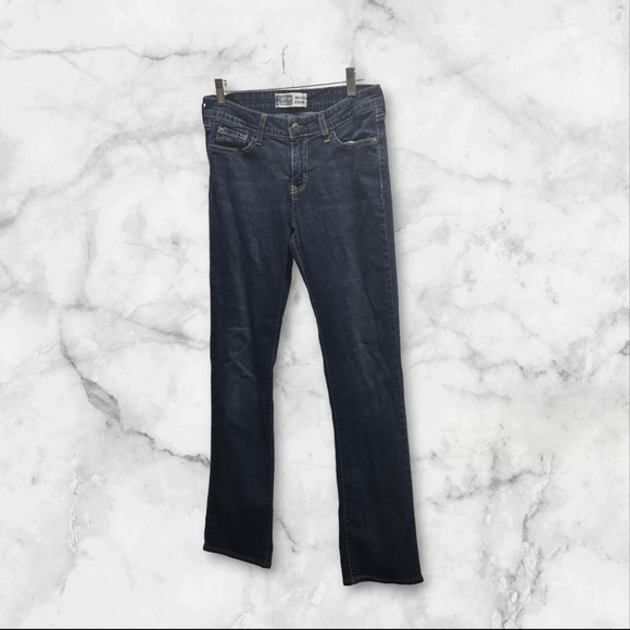 Levi's Denim - Levi Strauss Signature Straight Leg Jean Womens 6M Mid‎ Rise Stretch Denim Dark